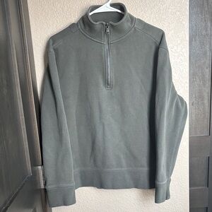 Banana Republic Olive Green Half-Zip Sweater